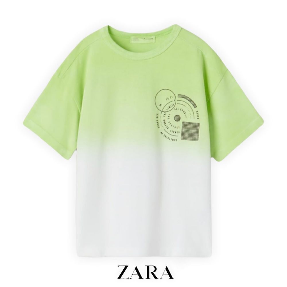 ZARA Kids | Green | SPORTY DIP DYE T-SHIRT